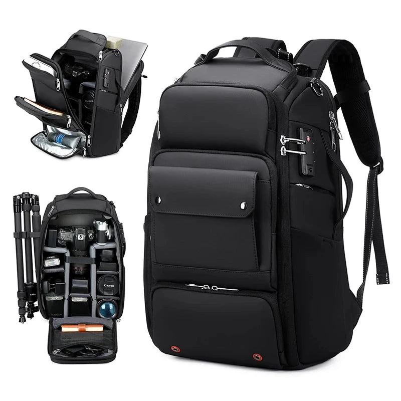 Grande Mochila para Fotografia Anti-Roubo e Impermeável