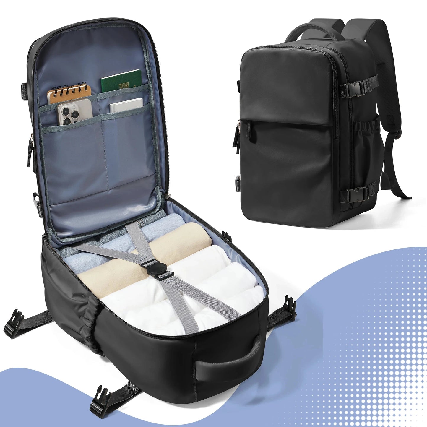 Mochila 40x20x25 Ryanair viagem cabine