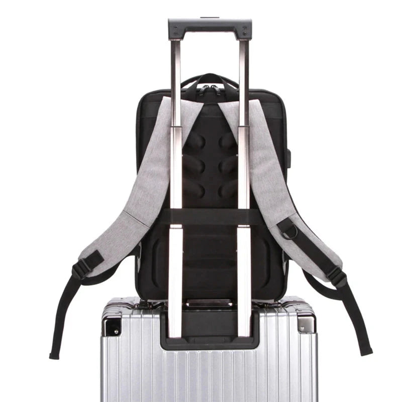mochila anti roubo com usb viagem