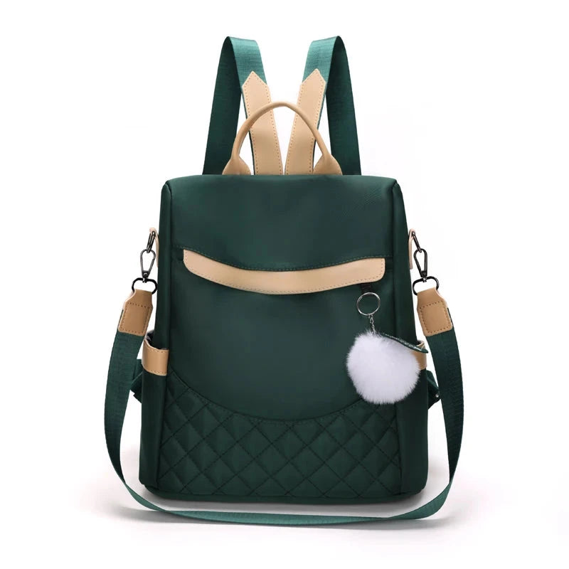 Mochila Anti-Roubo Feminina verde