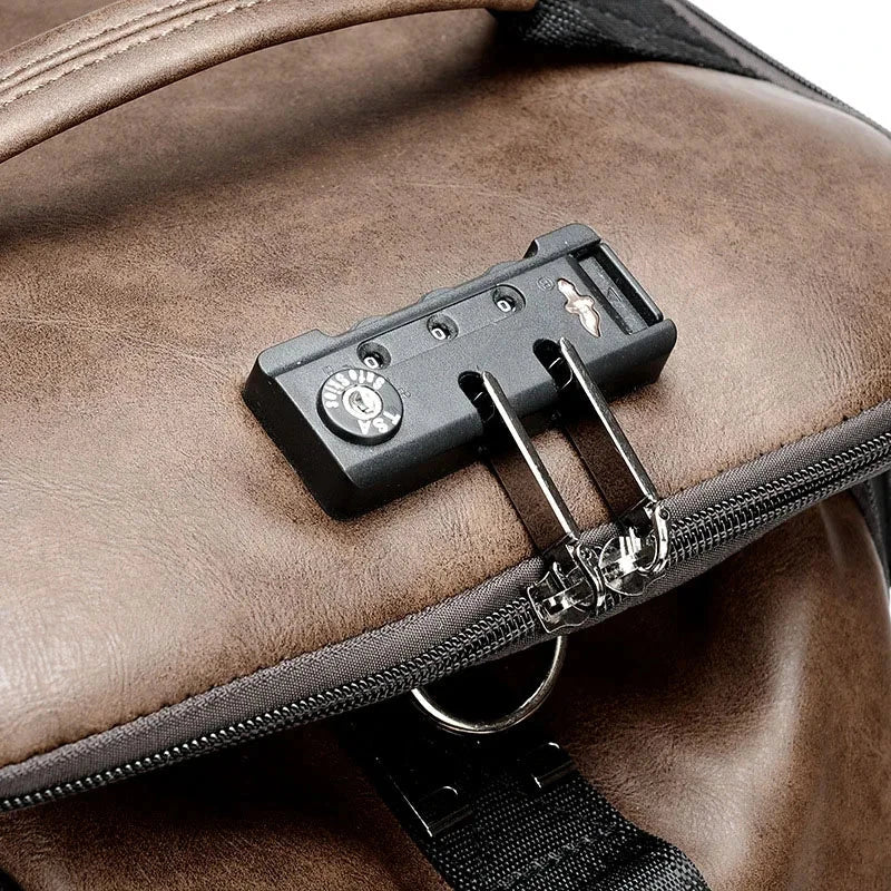 mochila anti roubo com codigo viagem