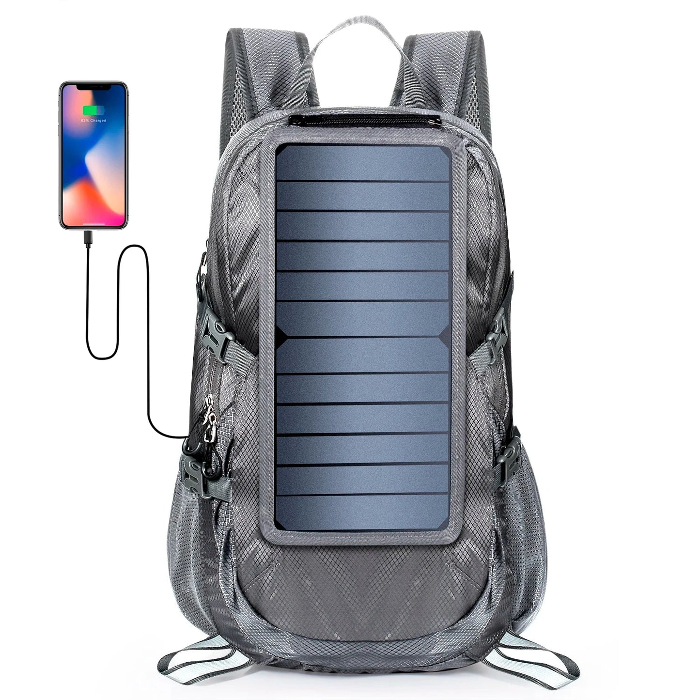 Mochila com Painel Solar