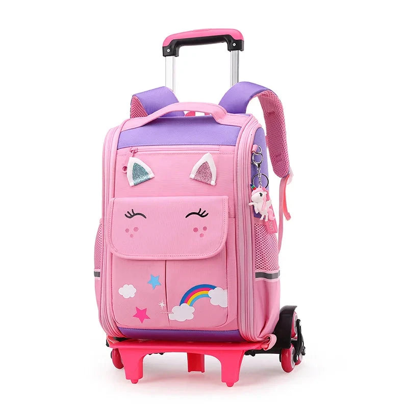 mochila rodas unicornio escolar