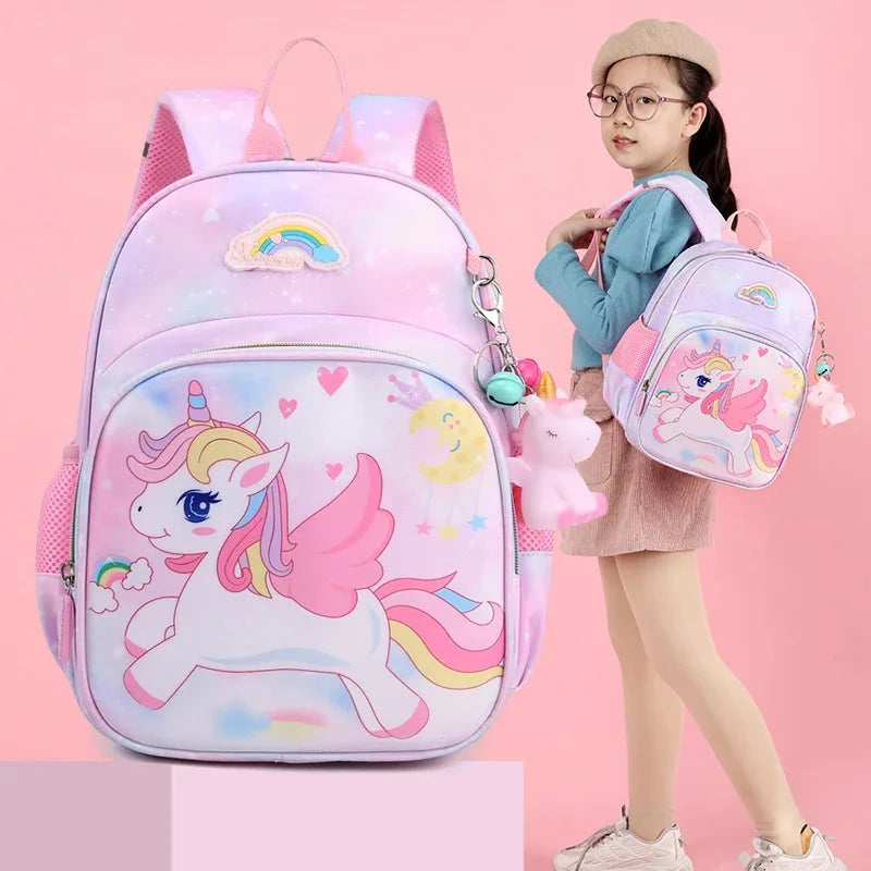 mochila criança unicornio