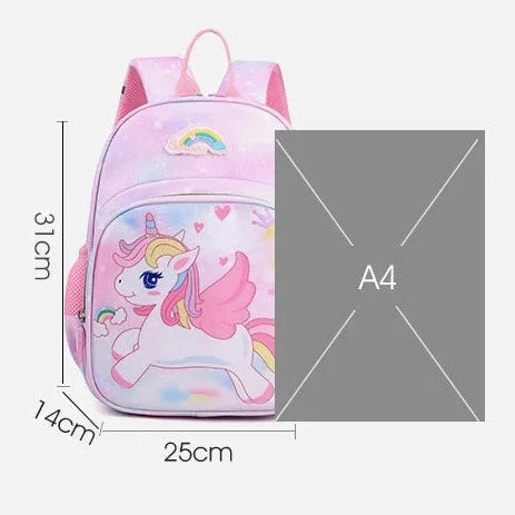 mochila crianca unicornio escolares