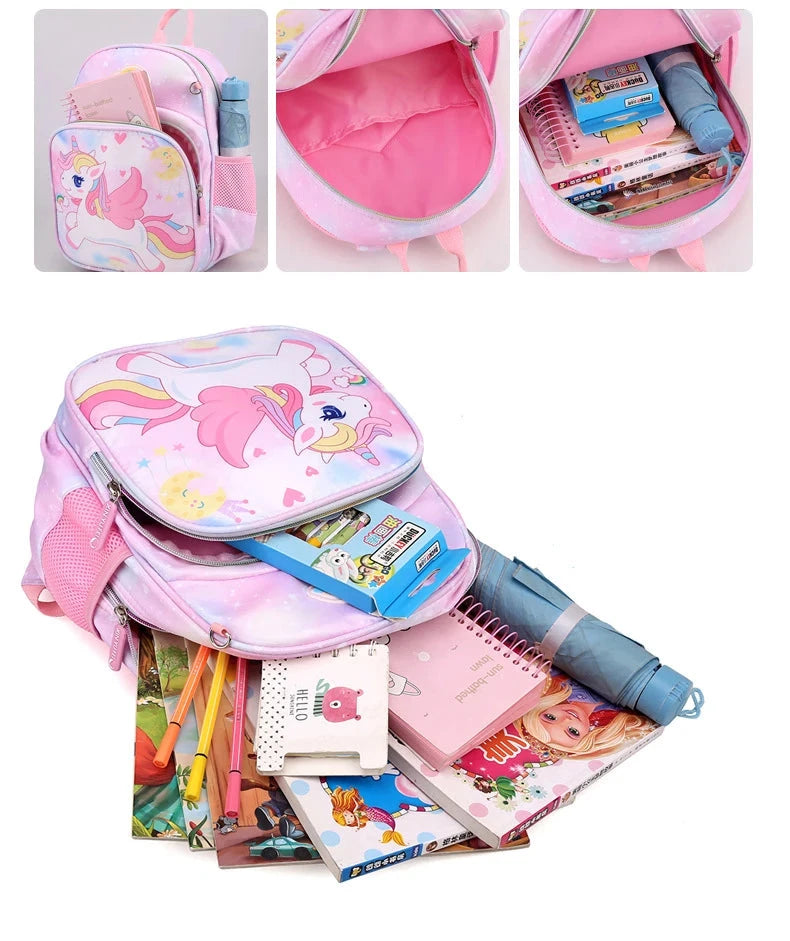 mochila crianca unicornio meninas
