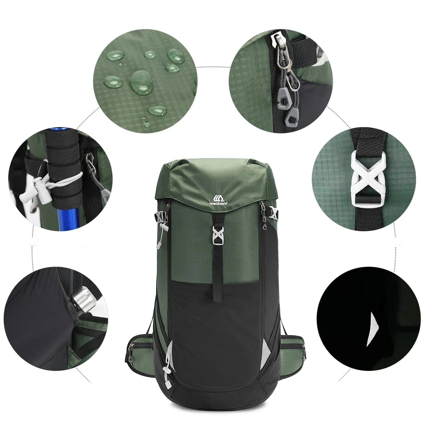 mochila de aventura campismo 50l