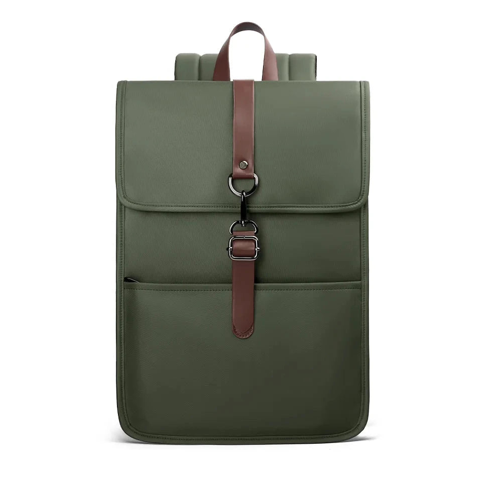 mochila de negocios casual verde