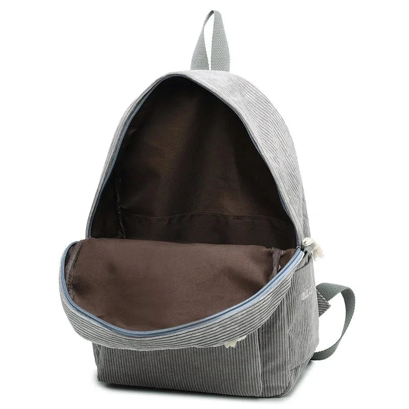 Mochila de Veludo escola