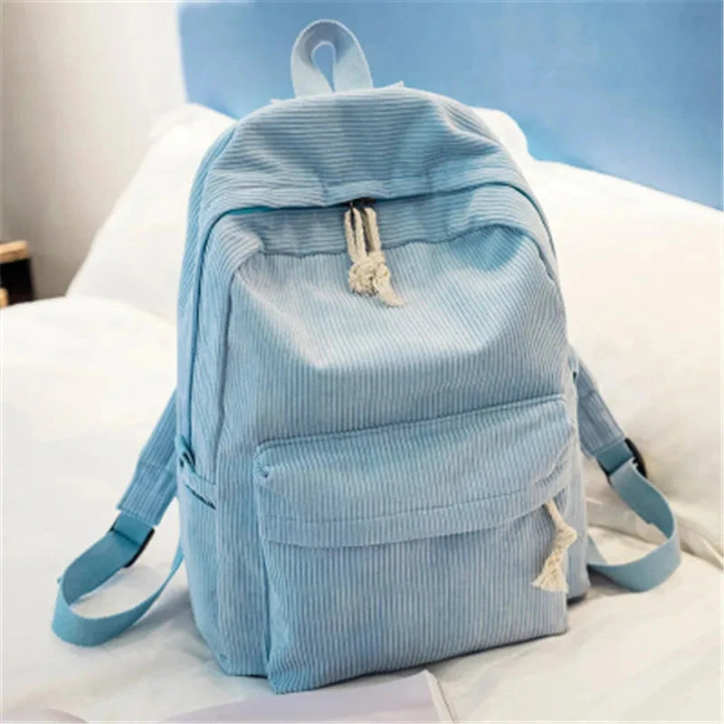 Mochila de Veludo azul