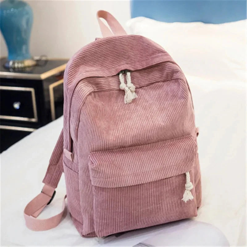 Mochila de Veludo feminina