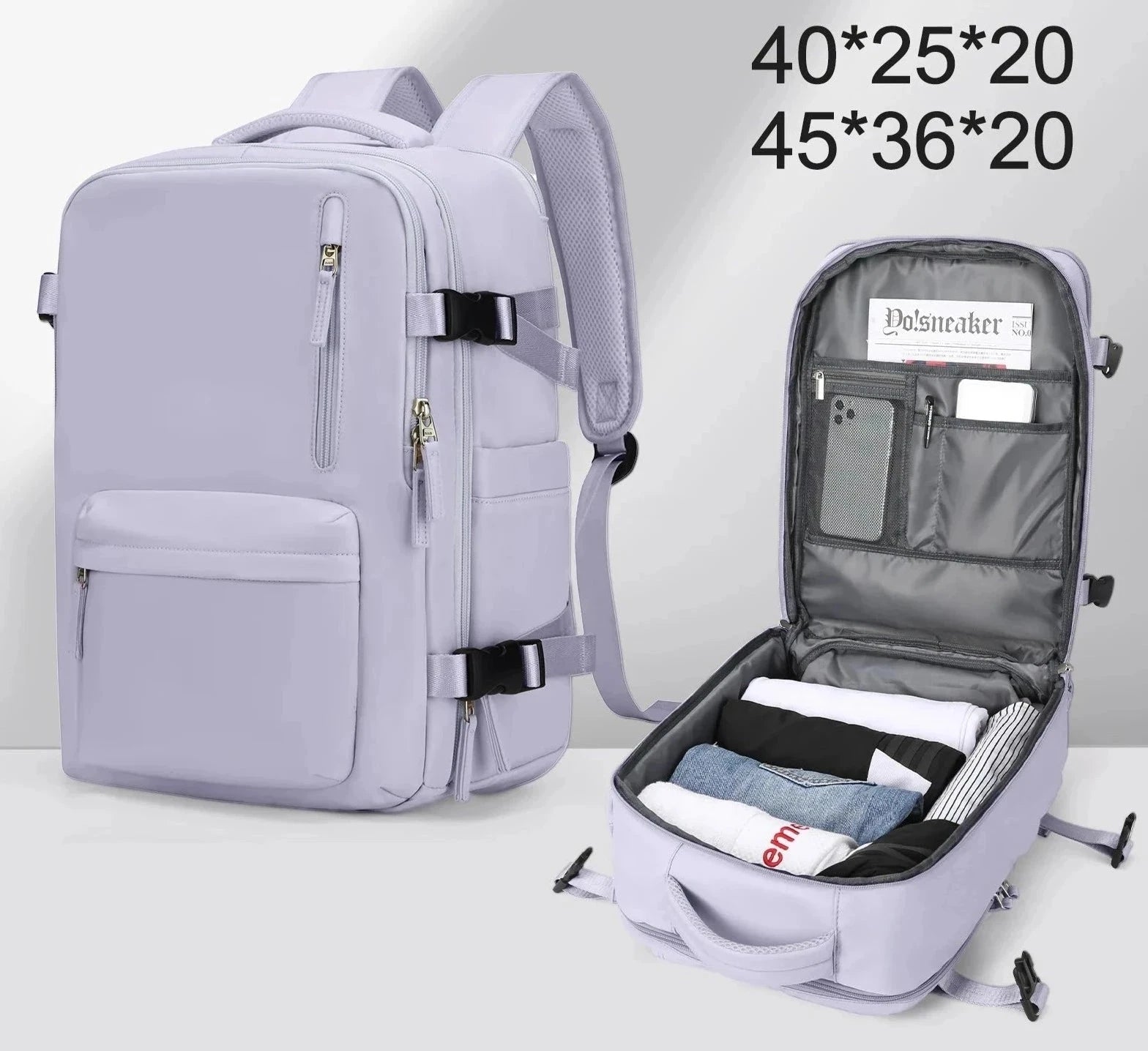 mochila de viagem cabine avião ryanair