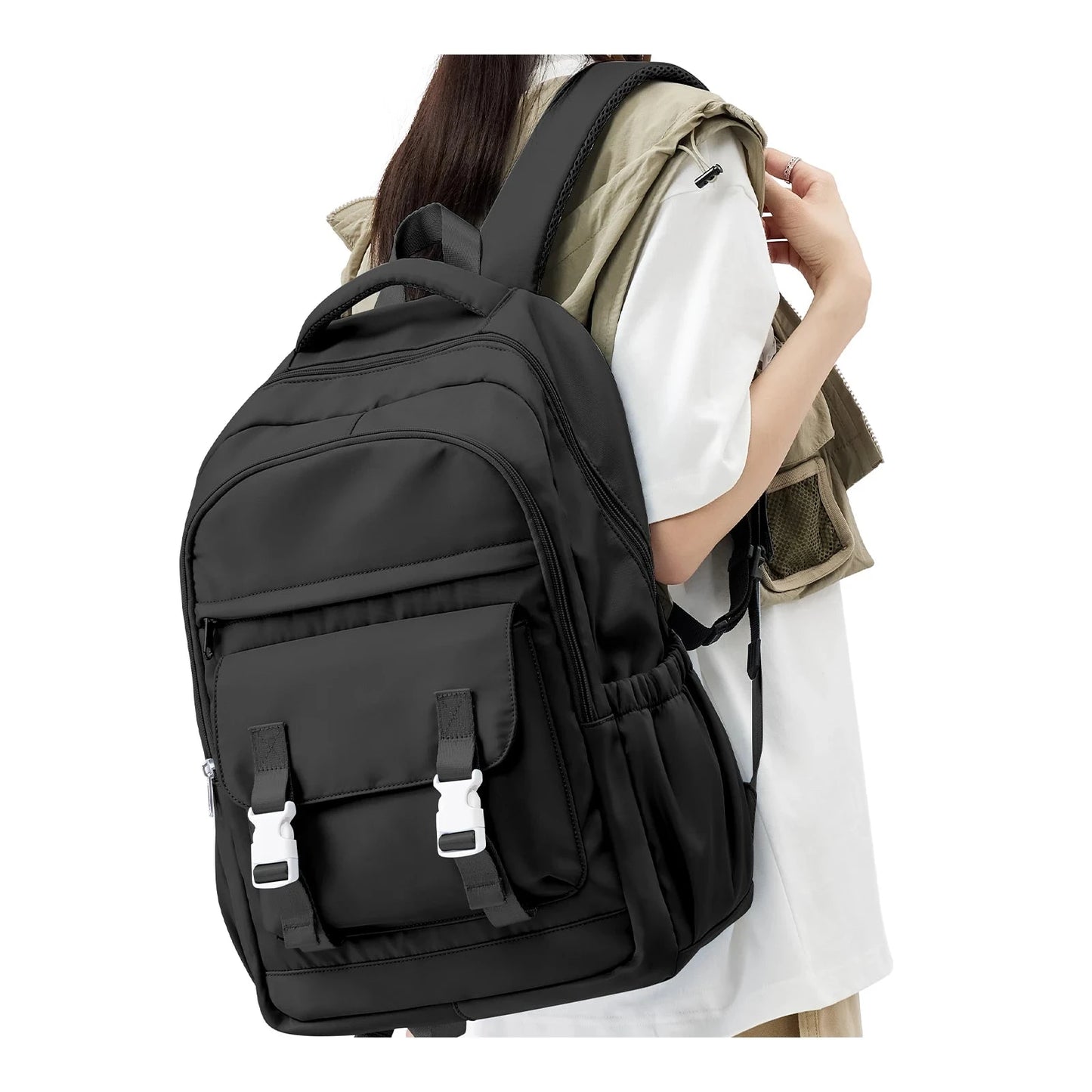 Mochila Escolar Feminina Jovem preta