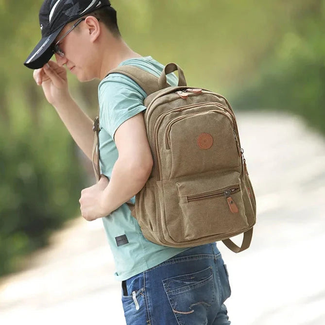 mochila escola vintage