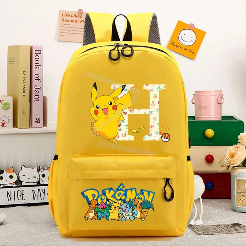 Mochila Pikachu Personalizada Escolar Pokémon