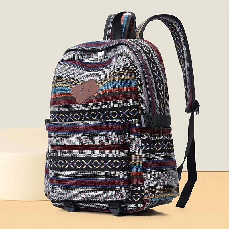 mochila estampa étnica hippie