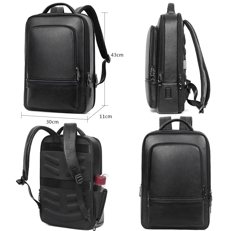 Mochila Homens Trabalho Pele