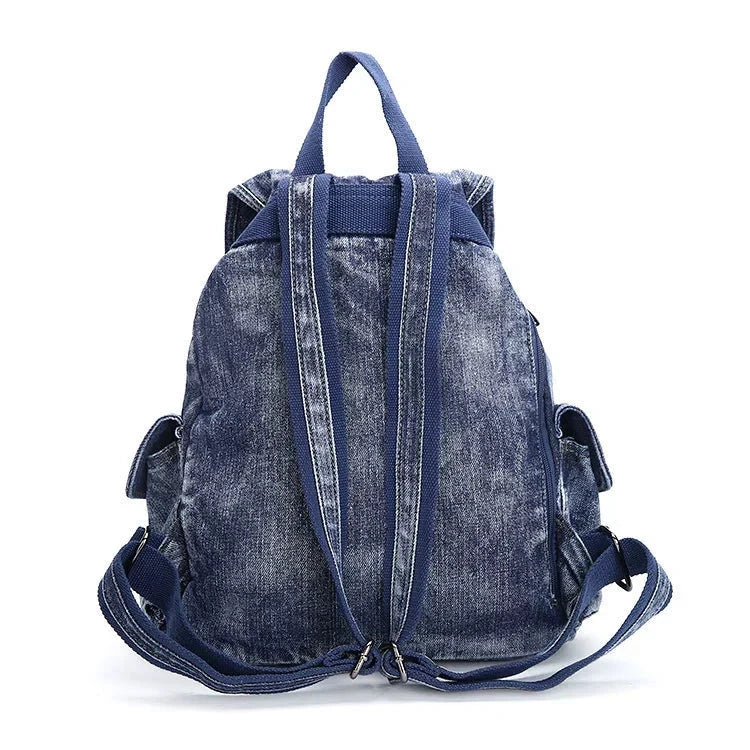 Mochila Jeans Feminina azul