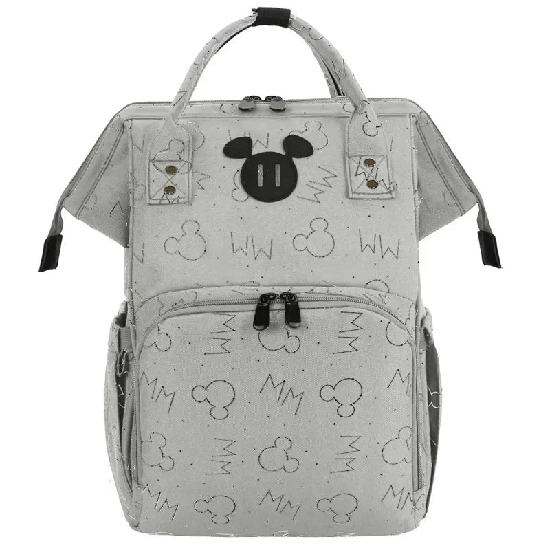 Mochila Mickey Maternidade cinza