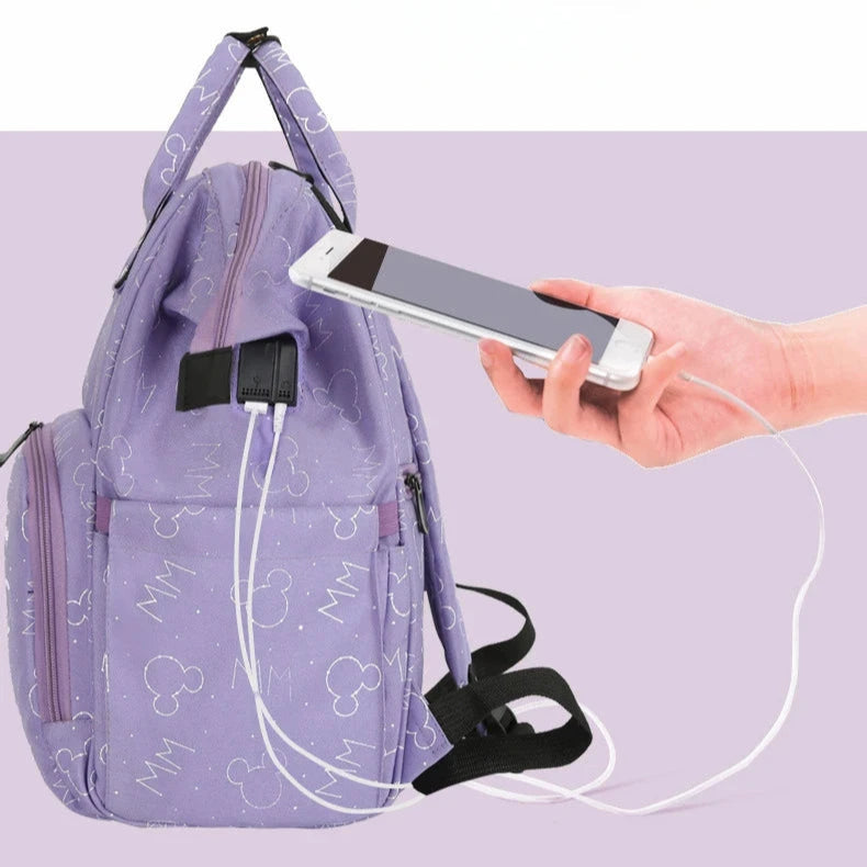 Mochila Maternidade Mickey usb
