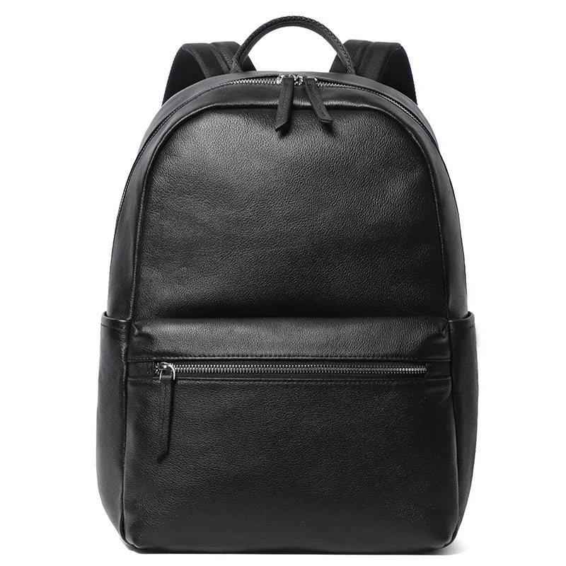Mochila em Pele Preta