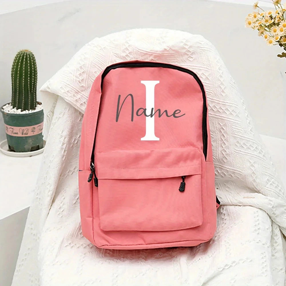 Mochila Personalizadas com Nome Rosa