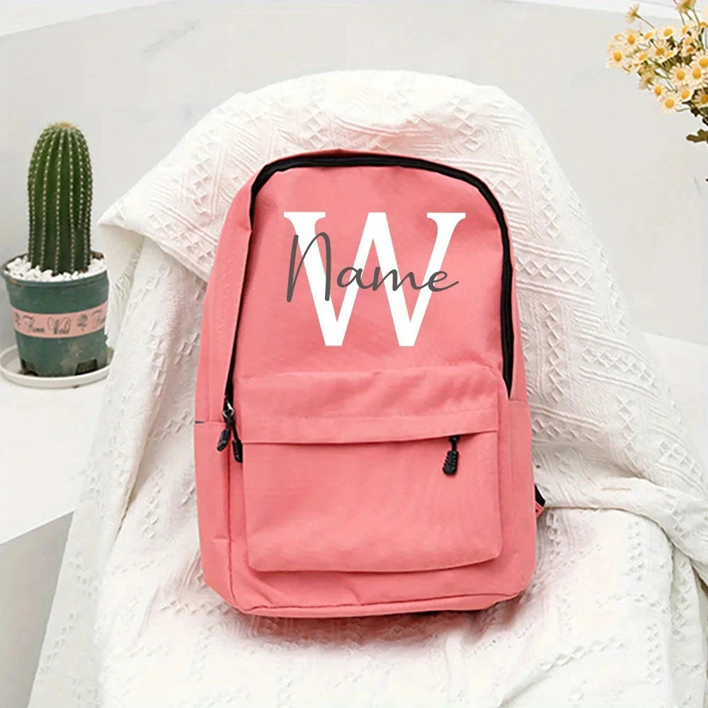 Mochilas com Nome Personalizadas Rosa