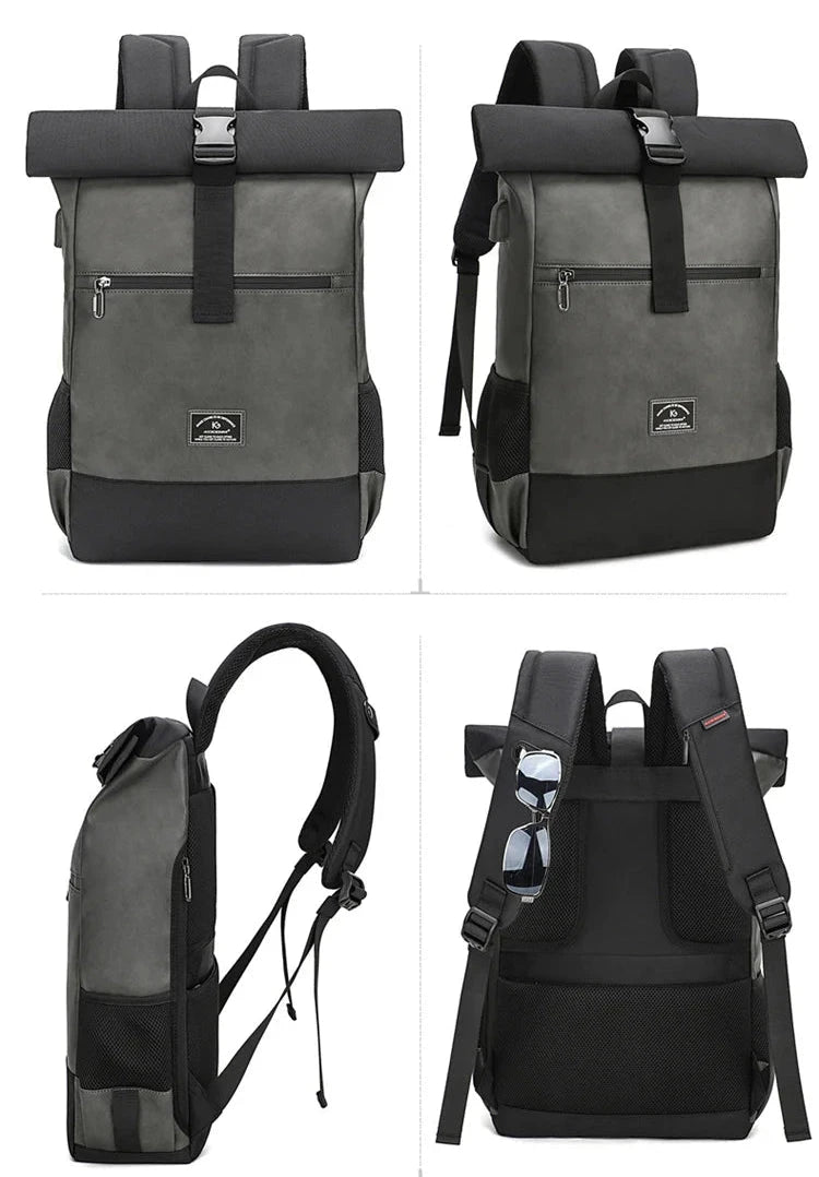 mochila impermeavel roll top urban