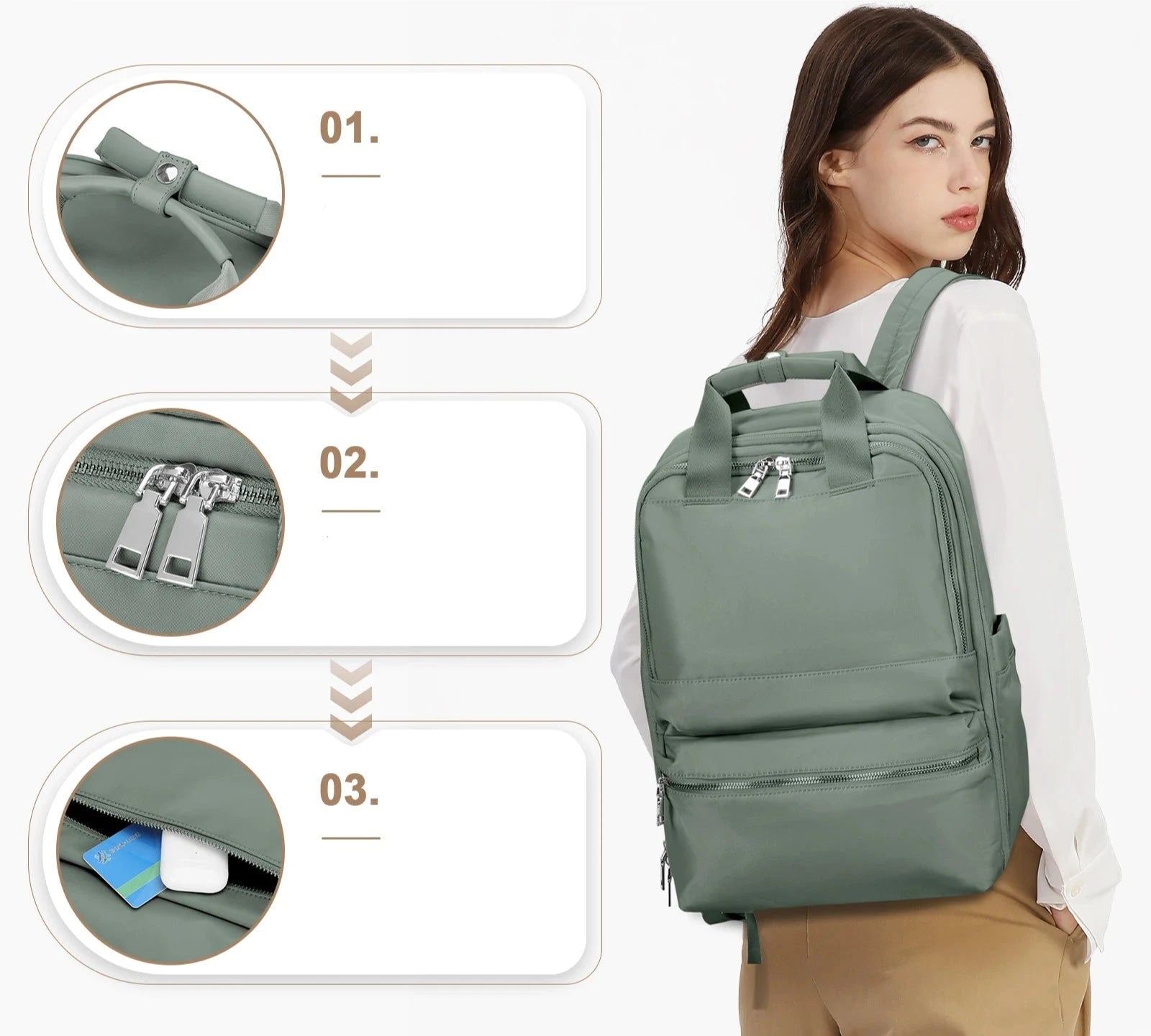 Mochila viagem Ryanair 40x20x25 Feminina