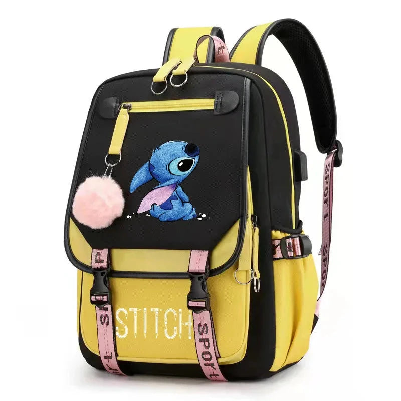 mochila stitch disney feminina escolar