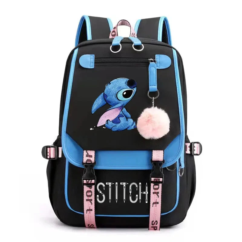 mochila stitch feminina escolar disney
