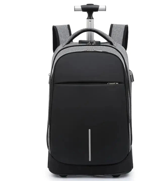 mochila trolley adulto anti roubo para portatil 18 com rodinha