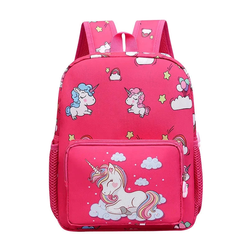 pequena mochila unicornio jardim infancia