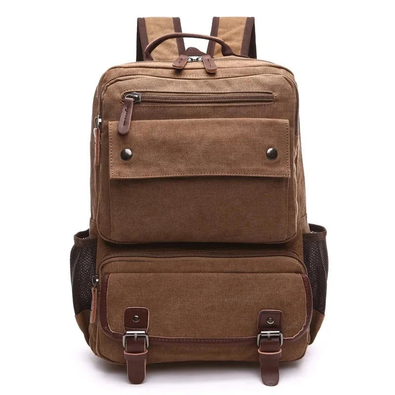 mochila vintage lona