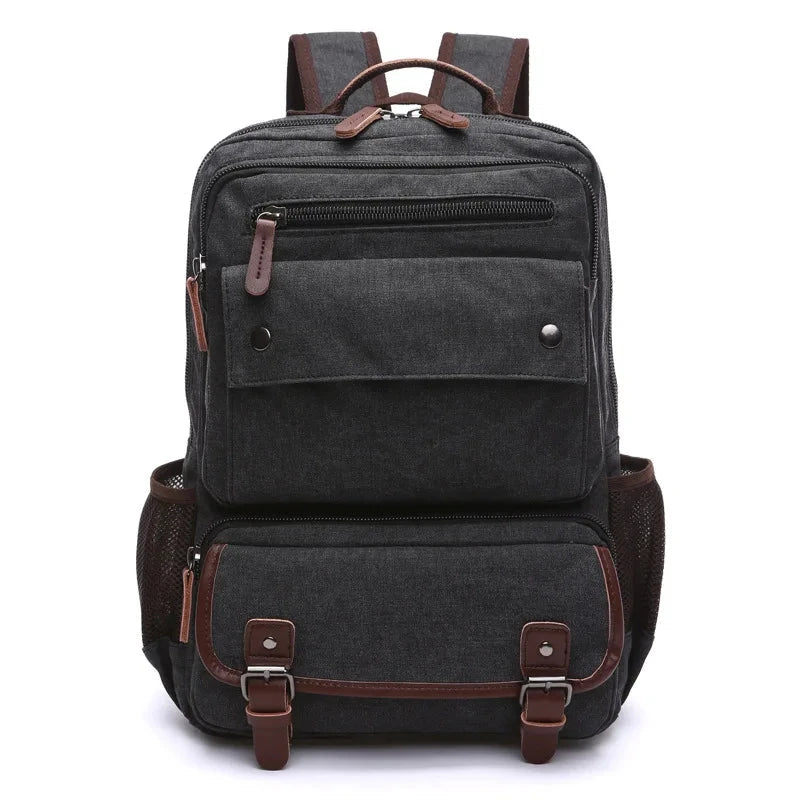 mochila retro de lona