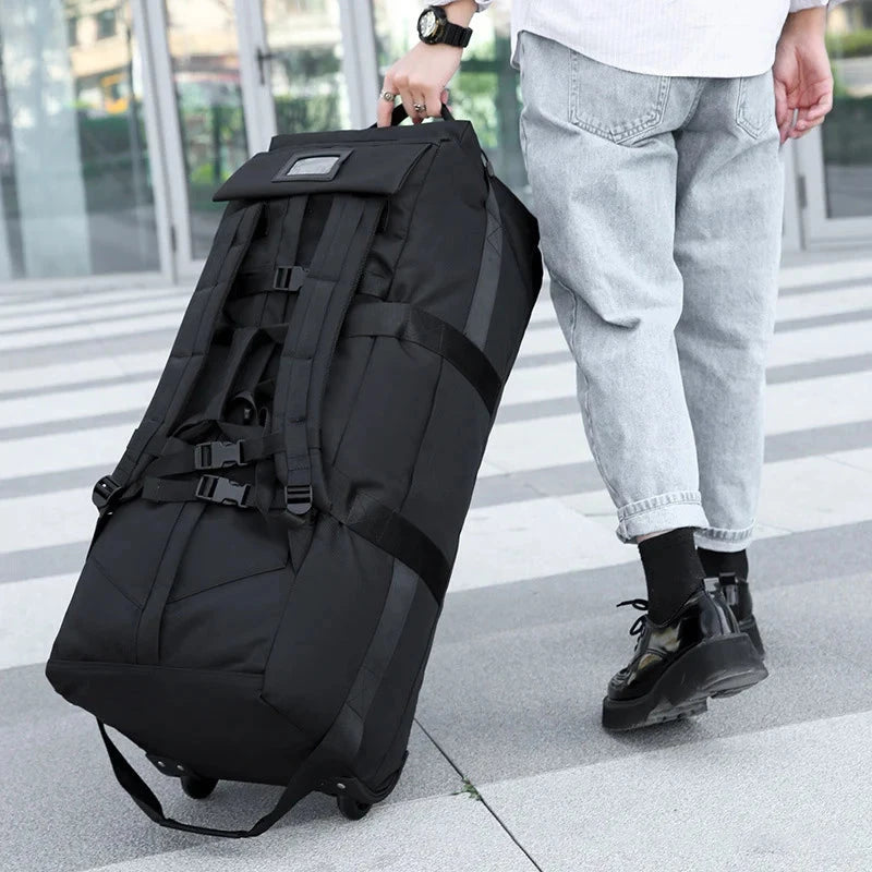 saco mochila com rodas viagem homem