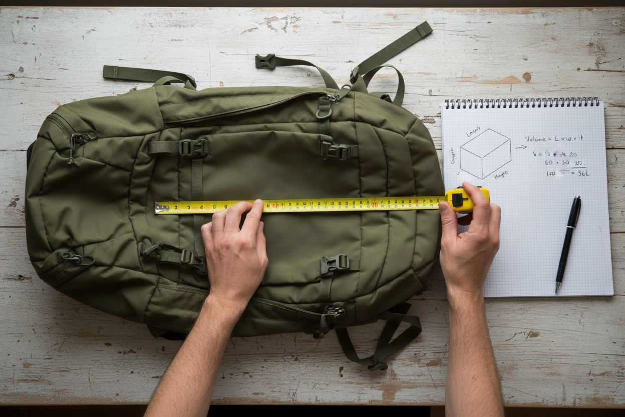 calcular litros mochila