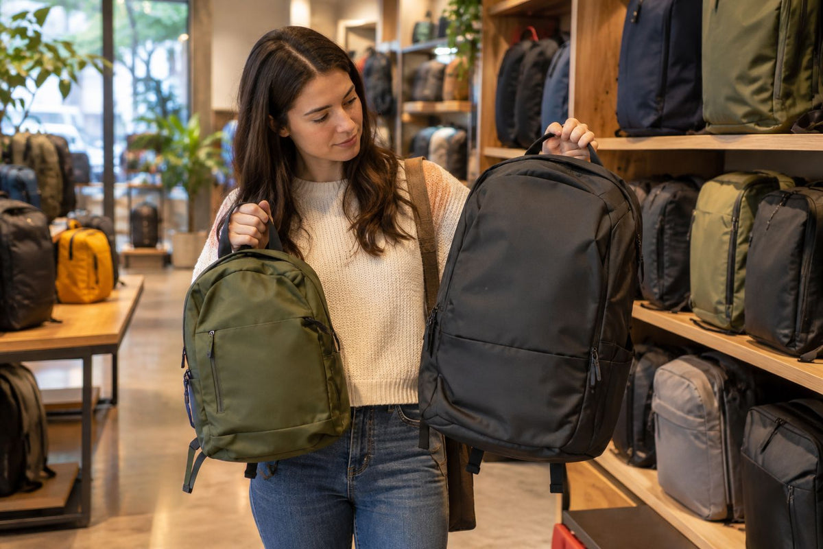 escolher tamanho mochila