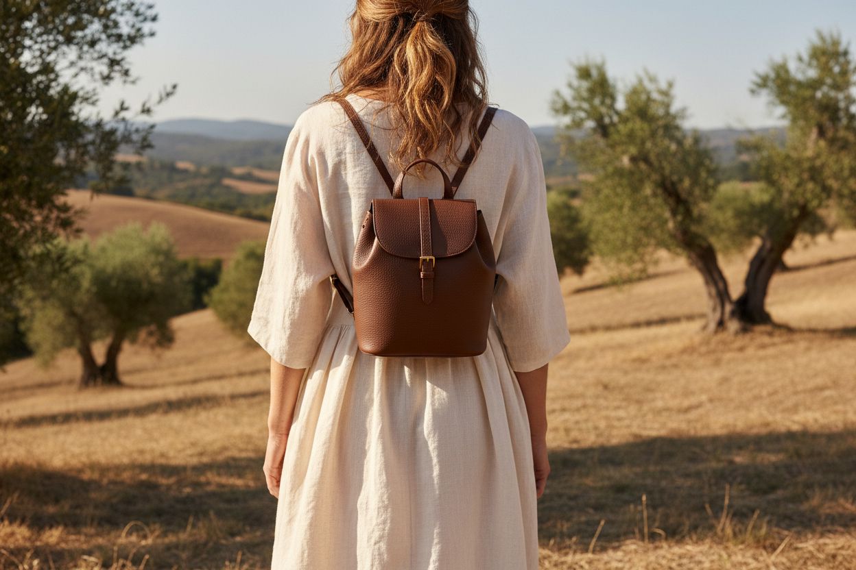 mochila pele senhora