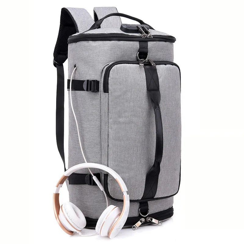 Mochila Anti-Roubo de Viagem USB