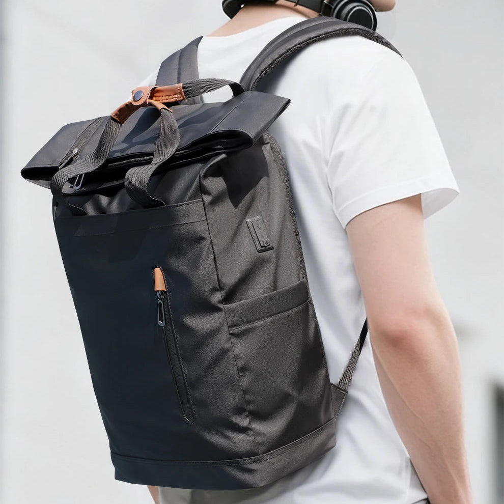 Mochila Rolltop Impermeavel urbana
