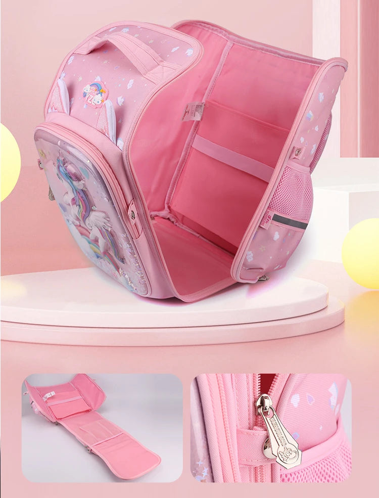 mochila de unicornio menina escolar