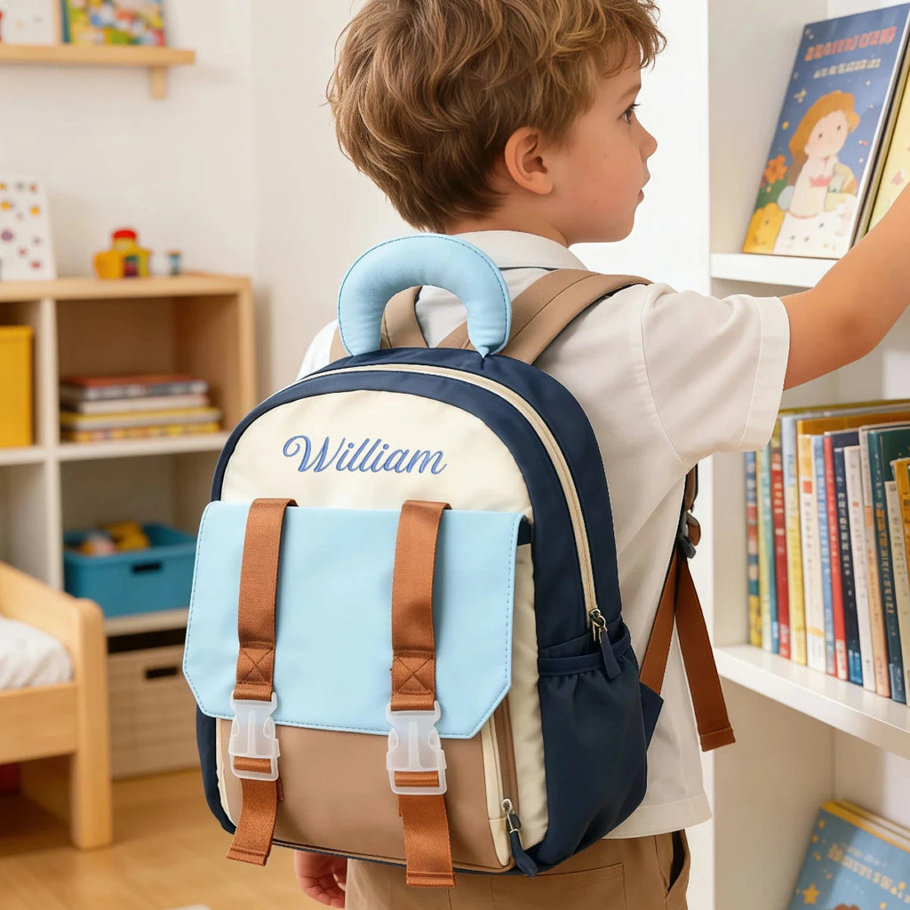 Mochila Pré-Escolar Personalizada com Nome Bordado menino