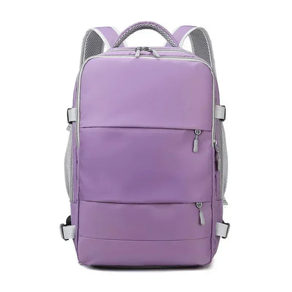 mochila de viagem feminina cabine roxo