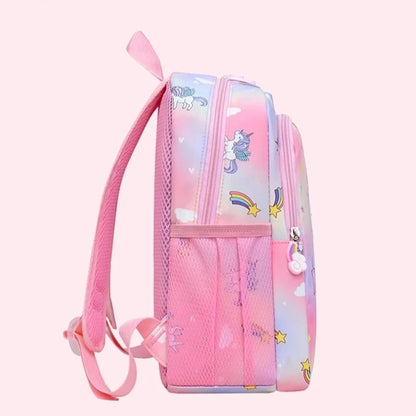 mochila de unicornio escolar cor de rosa