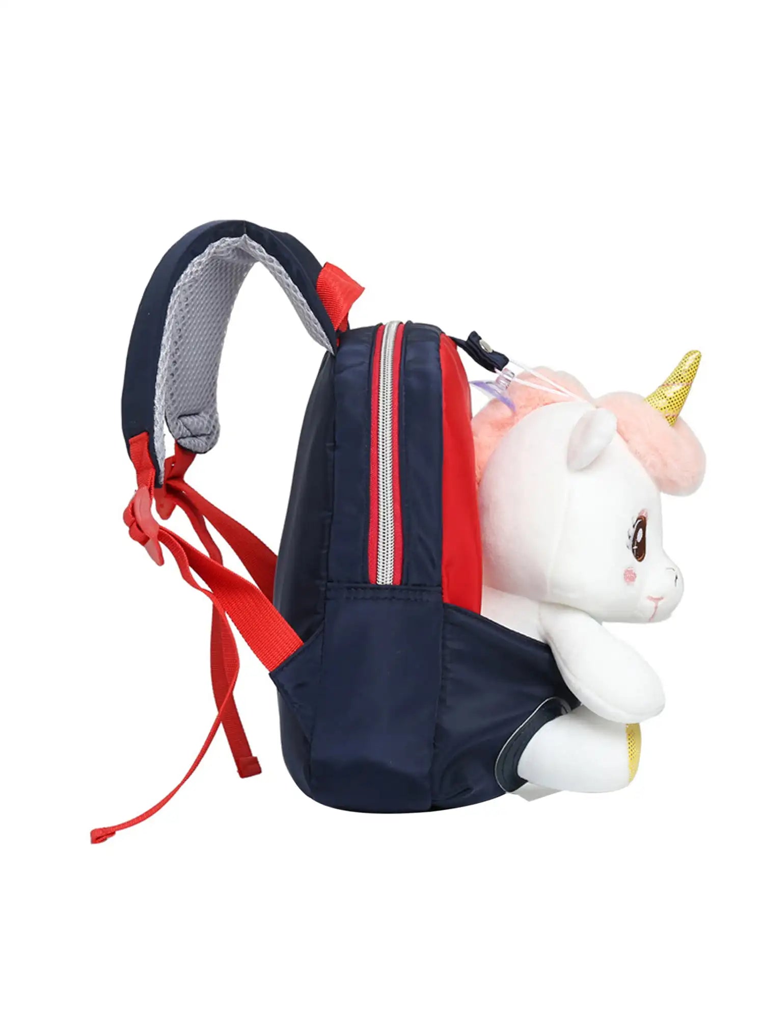 mochila pré escolar unicórnio peluche