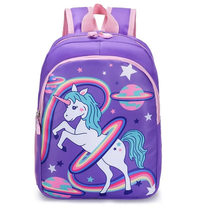 mochila unicornio crianca roxo