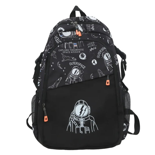 mochila rapaz escolar astronauta