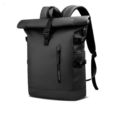 mochila roll top impermeavel usb homem