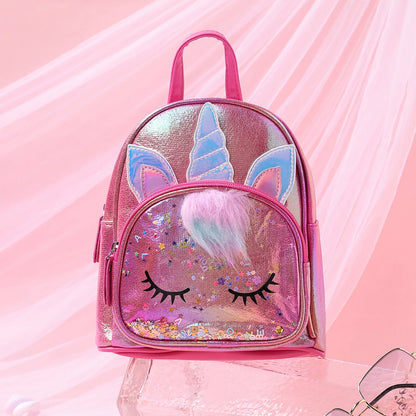 mochila unicornio menina pequena